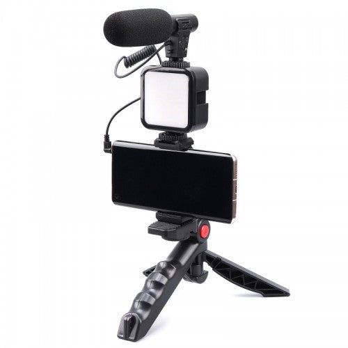 Video Making Vlogging Kit Tripod For Smartphone & Camera Vlog Kit